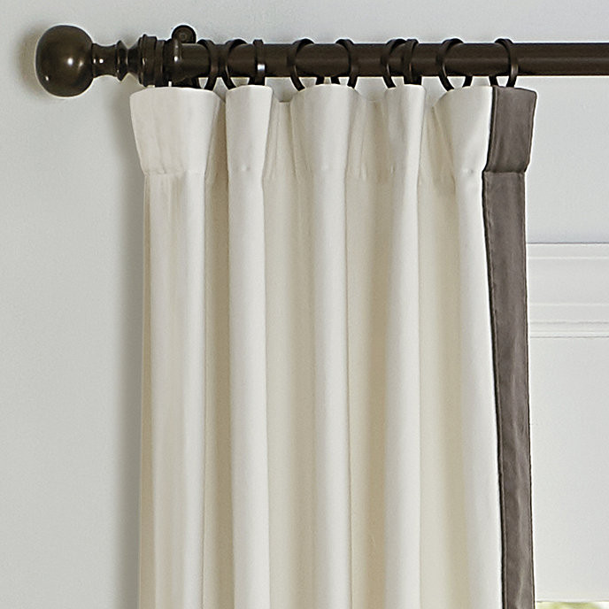 Signature Velvet Framed Curtains Set | Ballard Designs, Inc.