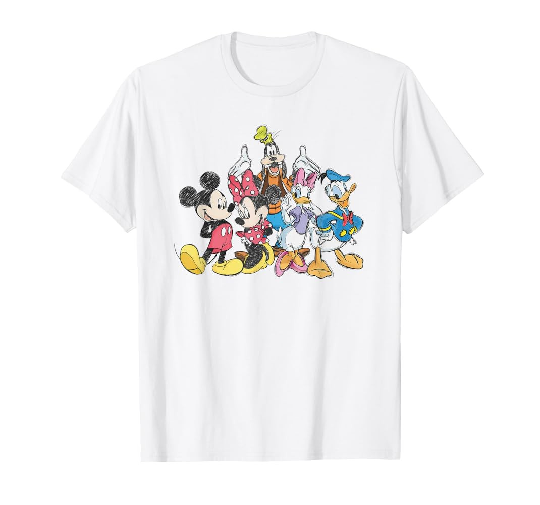 Disney Mickey Mouse and Friends Short Sleeve T-Shirt | Amazon (US)