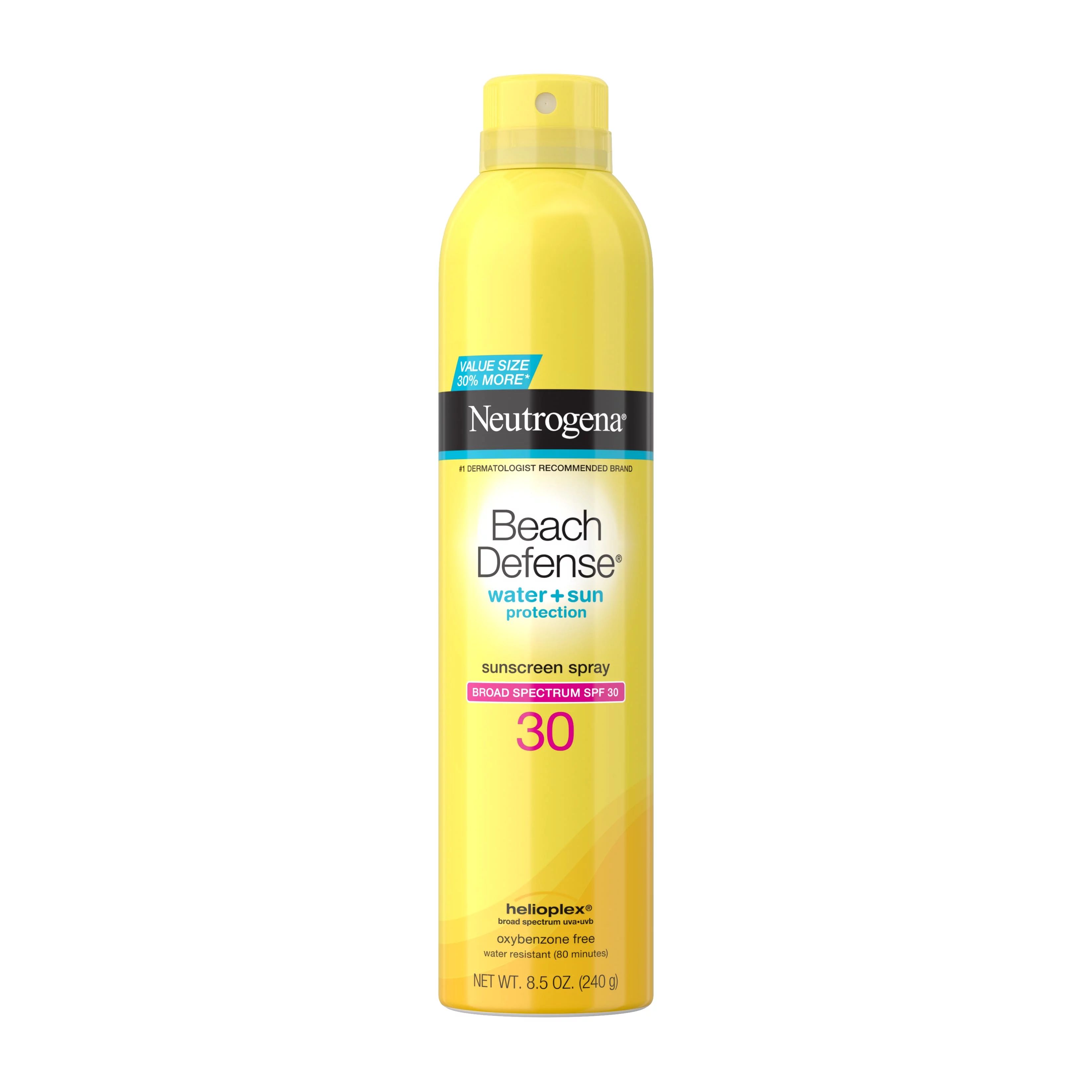Neutrogena Beach Defense Spray Body Sunscreen, SPF 30, 8.5 oz | Walmart (US)