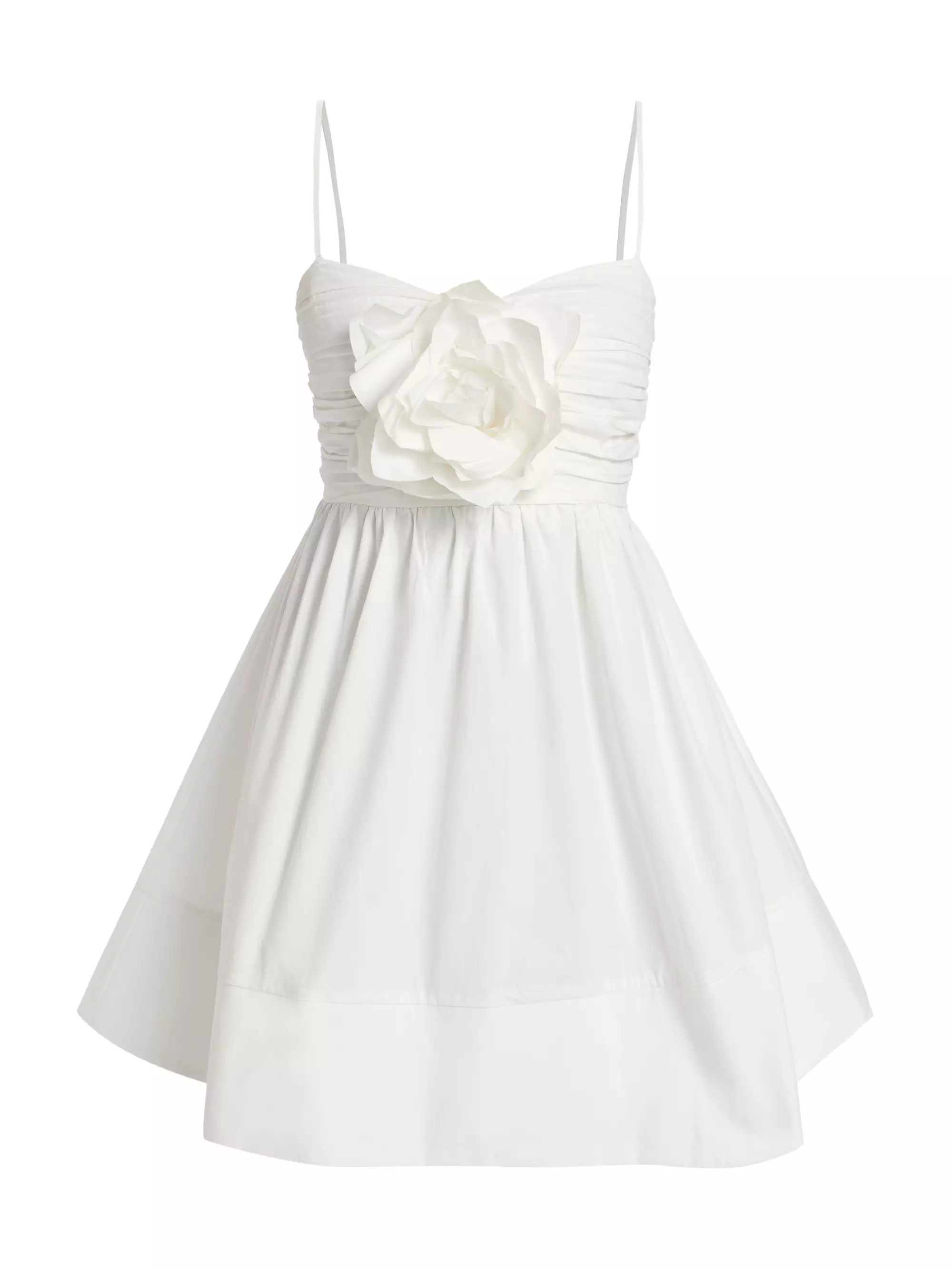 Zephyr Floral Appliqué Minidress | Saks Fifth Avenue