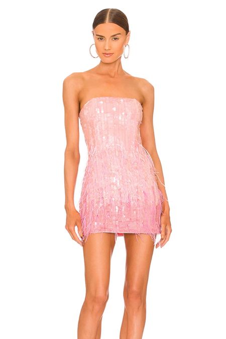 pink sequin dresses 