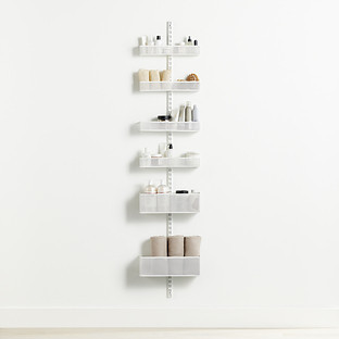 Elfa Utility® Wire Mounted Door and Wall Rack White | The Container Store