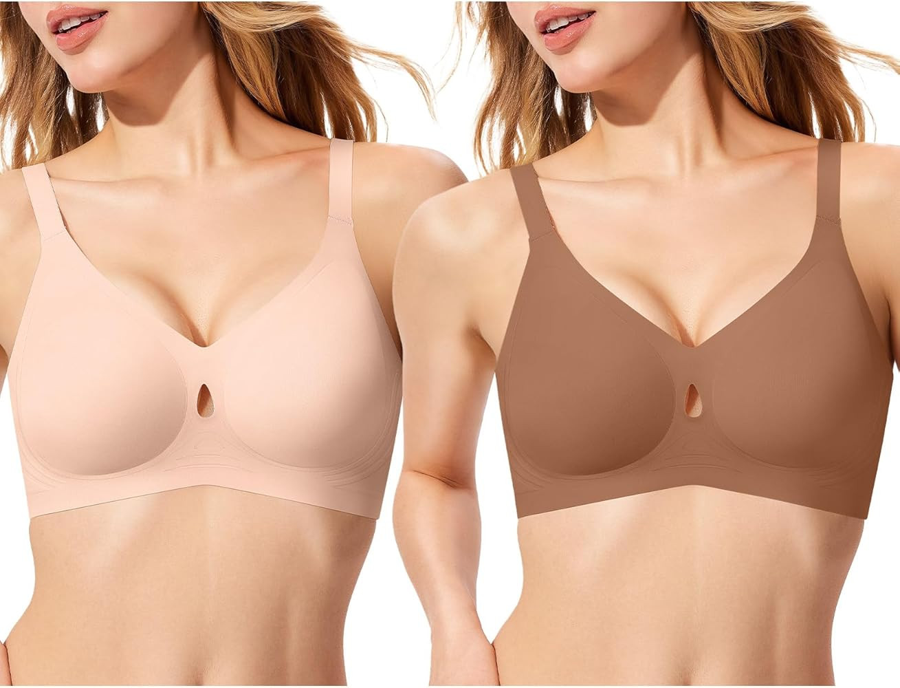 ProKloud Bras for Women No Underwire Wireless Jelly Bras Full Coverage Seamless Push Up Bralettes... | Amazon (US)