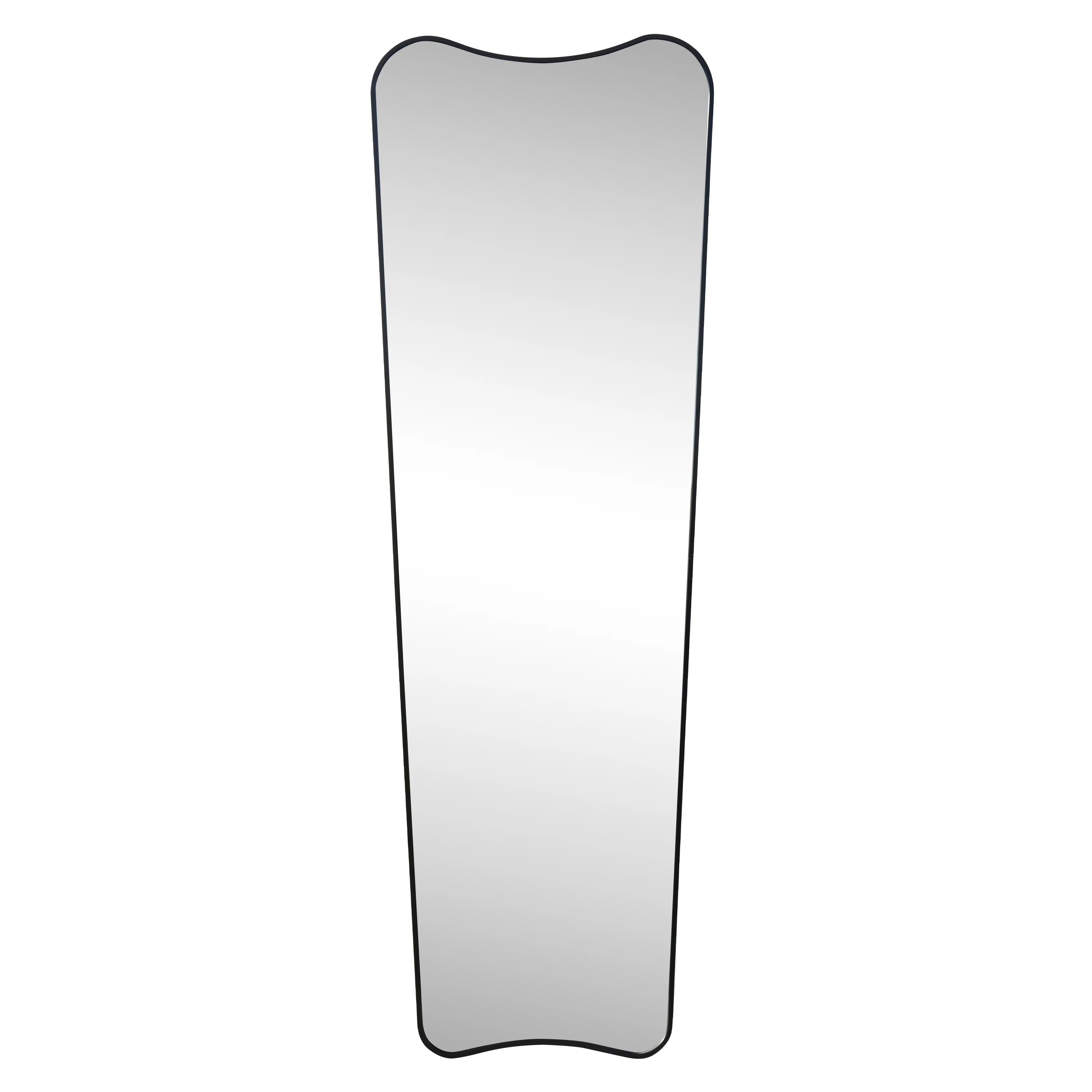 Alfie 20 in. W x 59 in. H Large Rectangular Metal Framed Wall Mounted Full-Length Mirror | Wayfair North America