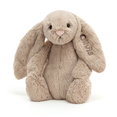 Personalized Bashful Beige Bunny Medium | Jellycat US