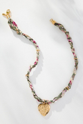 Logan Tay Vintage Flower Fabric Necklace | Anthropologie (US)