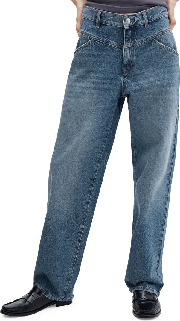 MANGO High Waist Wide Leg Jeans | Nordstrom | Nordstrom
