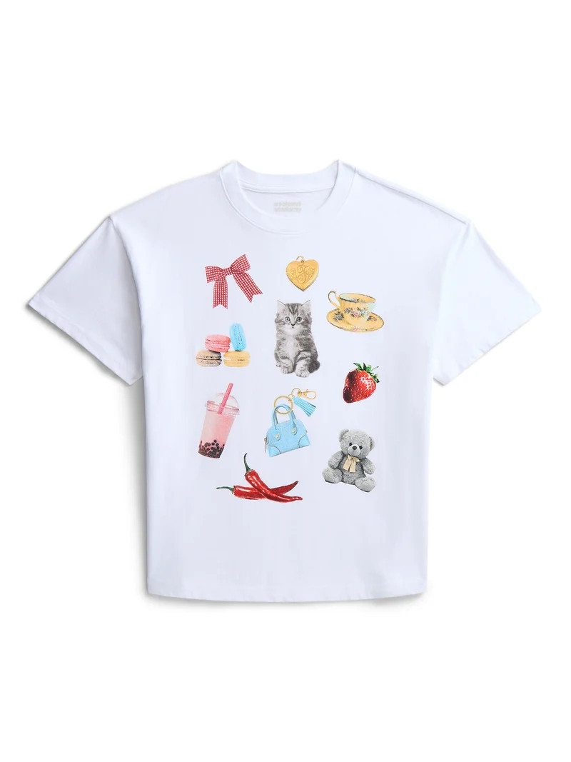 Weekend Academy Girls Graphic Tee with Short Sleeves, Sizes 4-18 | Walmart (US)