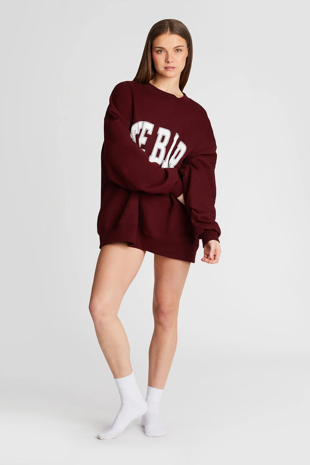 VARSITY SWEATSHIRT MAROON | The Bar