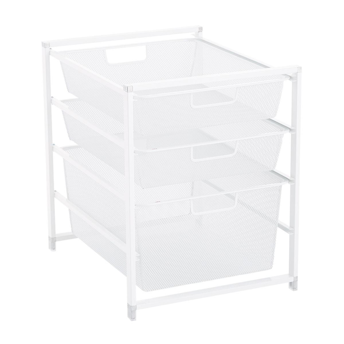 Elfa White Cabinet Drawer Solutions | The Container Store
