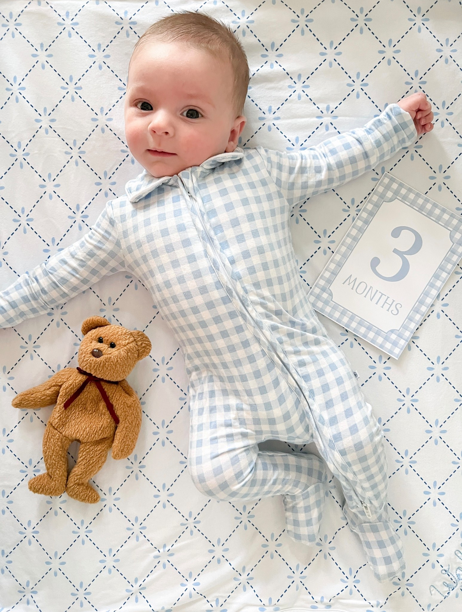 3 months with our baby boy, Walker 🥹🩵 His personality is developing more and more every day and he’s getting so big 😭 He’s cooing and smiling and loves to kick his strong little legs! He’s only contact napping with me which can be hard, but it’s also the best thing in the world 🩵🩵🩵

#LTKBaby #LTKmomlife