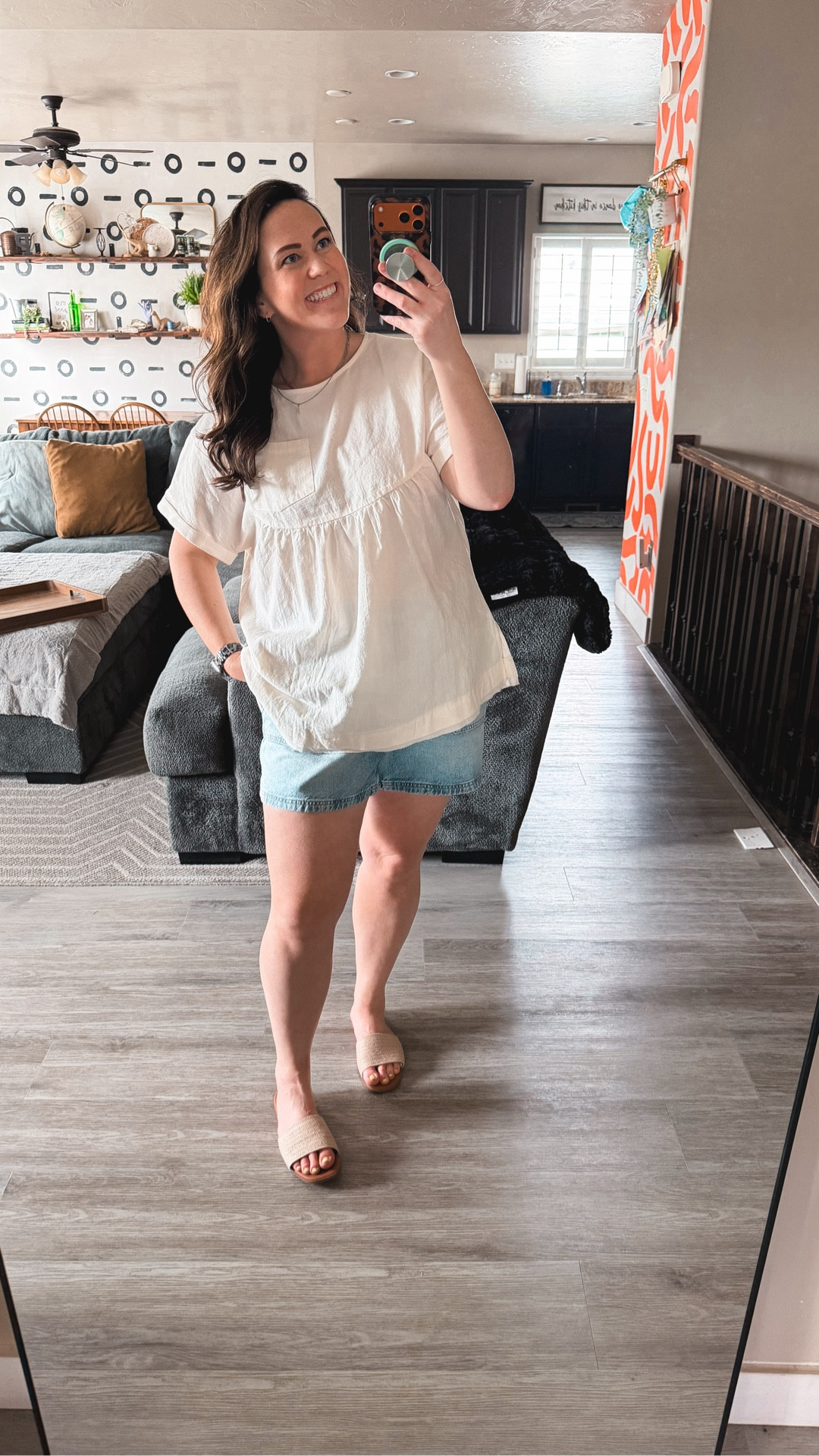Such a fun, light weight, and cute top for summer! Love! 

Shirt XL
Shorts 16 @American Eagle Outfitters 

Size 14/16 | L/XL | 5’9

#LTKMidsize #LTKTall #LTKmomlife