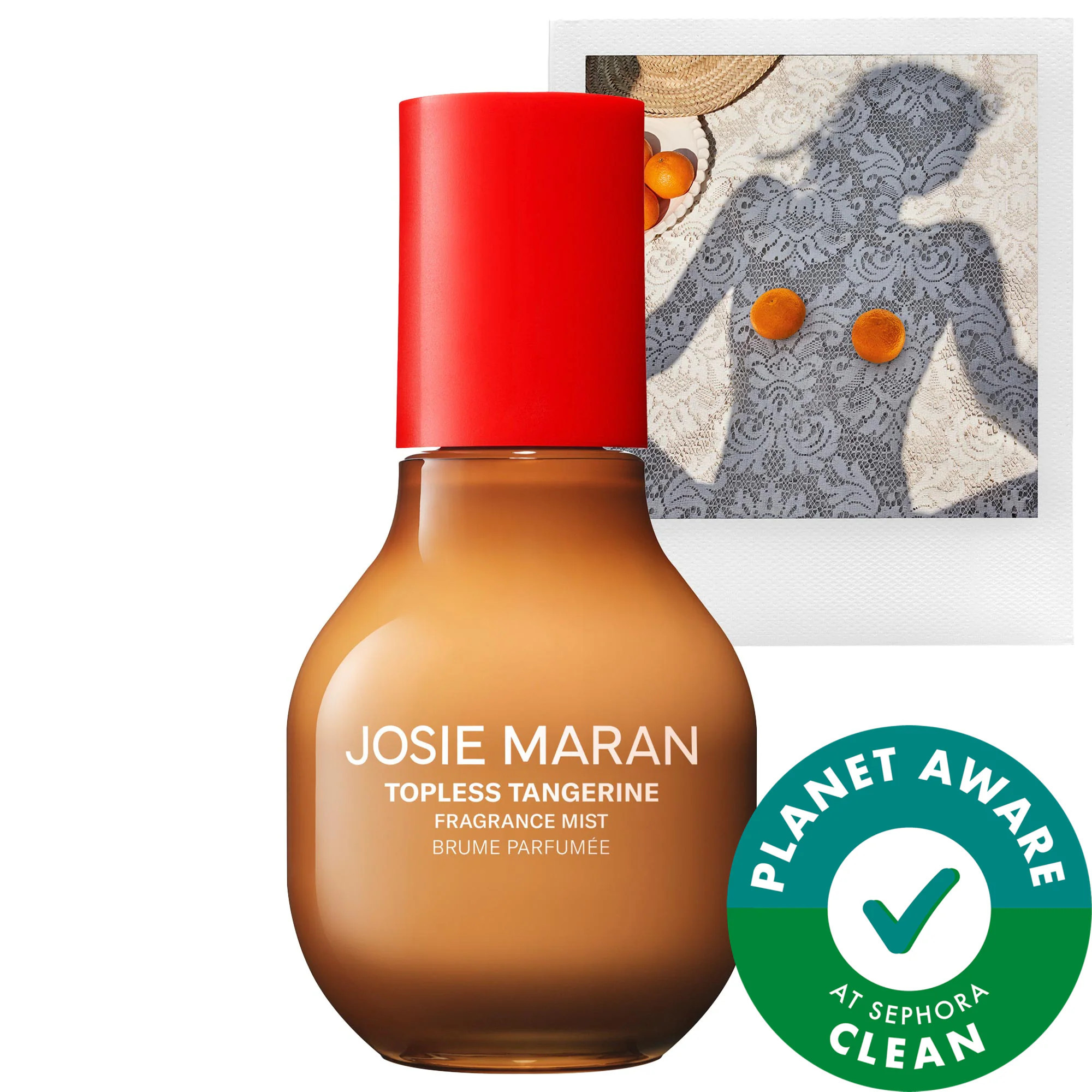 Josie Maran Topless Tangerine - Body + Hair Fragrance Mist with 100% Natural Scents 3.38 oz/100 mL | Sephora (US)
