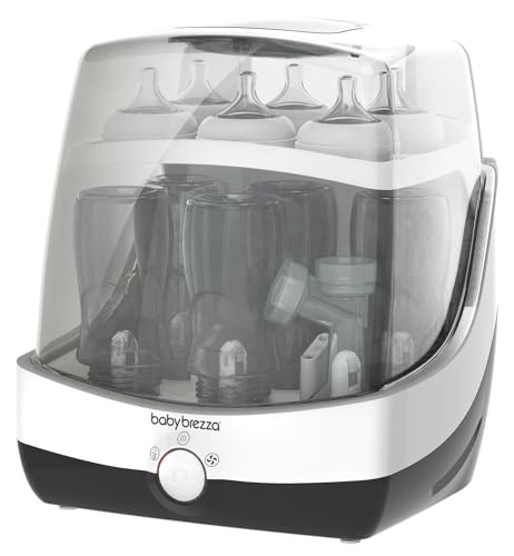 Baby Brezza 10 Minute Baby Bottle Sterilizer + Dryer - Superfast Electric Steam Sterilization - Universal Sterilizing for All Bottles, Pacifiers + Breast Pump Parts | Amazon (US)
