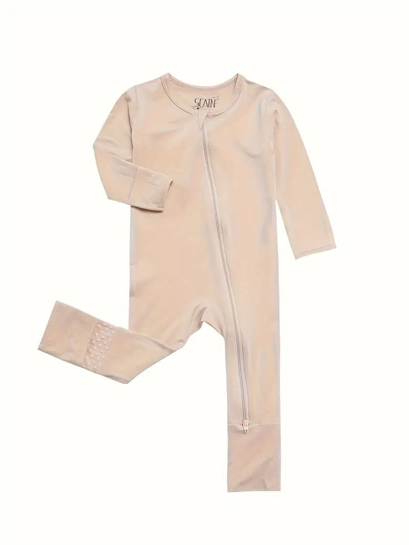95% Bamboo Fiber Comfy Solid Zip Jumpsuit Baby Boys Infants - Temu | Temu Affiliate Program