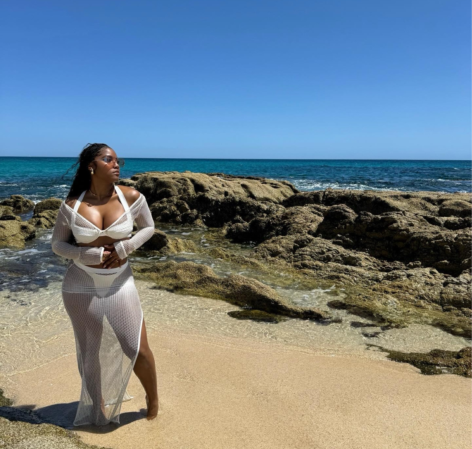 The cutest white swimwear coverup from Forever21. I absolutely loved how it looked on the beach in Cabo 🌴

#LTKswim #LTKtravel