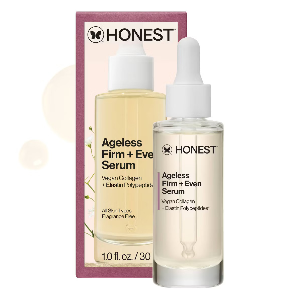 Honest Beauty Ageless Firm and Even Serum with Vegan Collagen and Niacinamide - Travel Size - 1 f... | Target