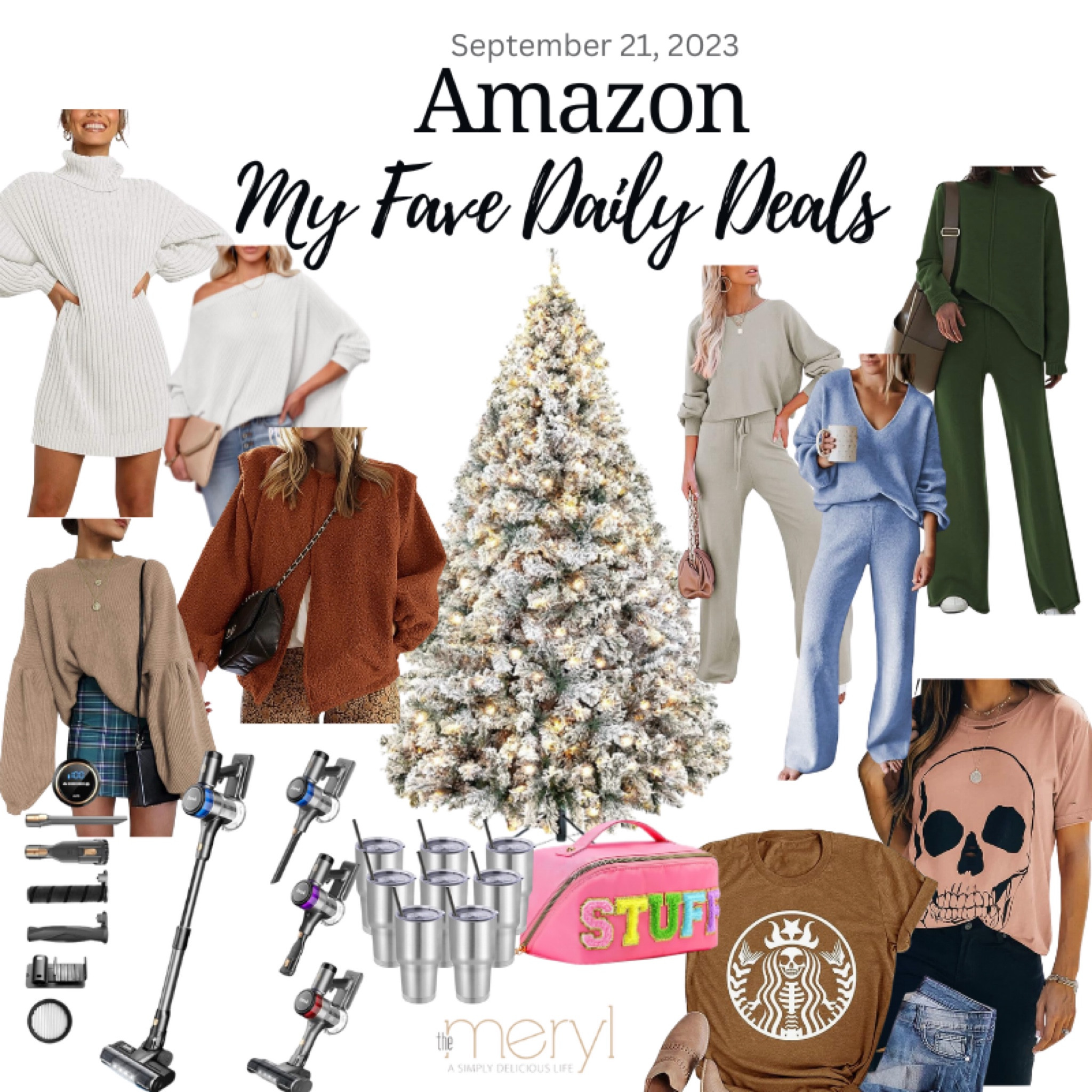Amazon Deals 9.21.23
Turtleneck Sweater Dress Flocked Christmas Tree Matching Set Lounge Wear Athleisure Skeleton Tshirt Starbucks Halloween Shirt Stainless Steel Coffee Tumbler Set Cordless Vacuum Sterling Jacket Stoney Clover Bag Dupe

#LTKstyletip #LTKSeasonal #LTKfindsunder100