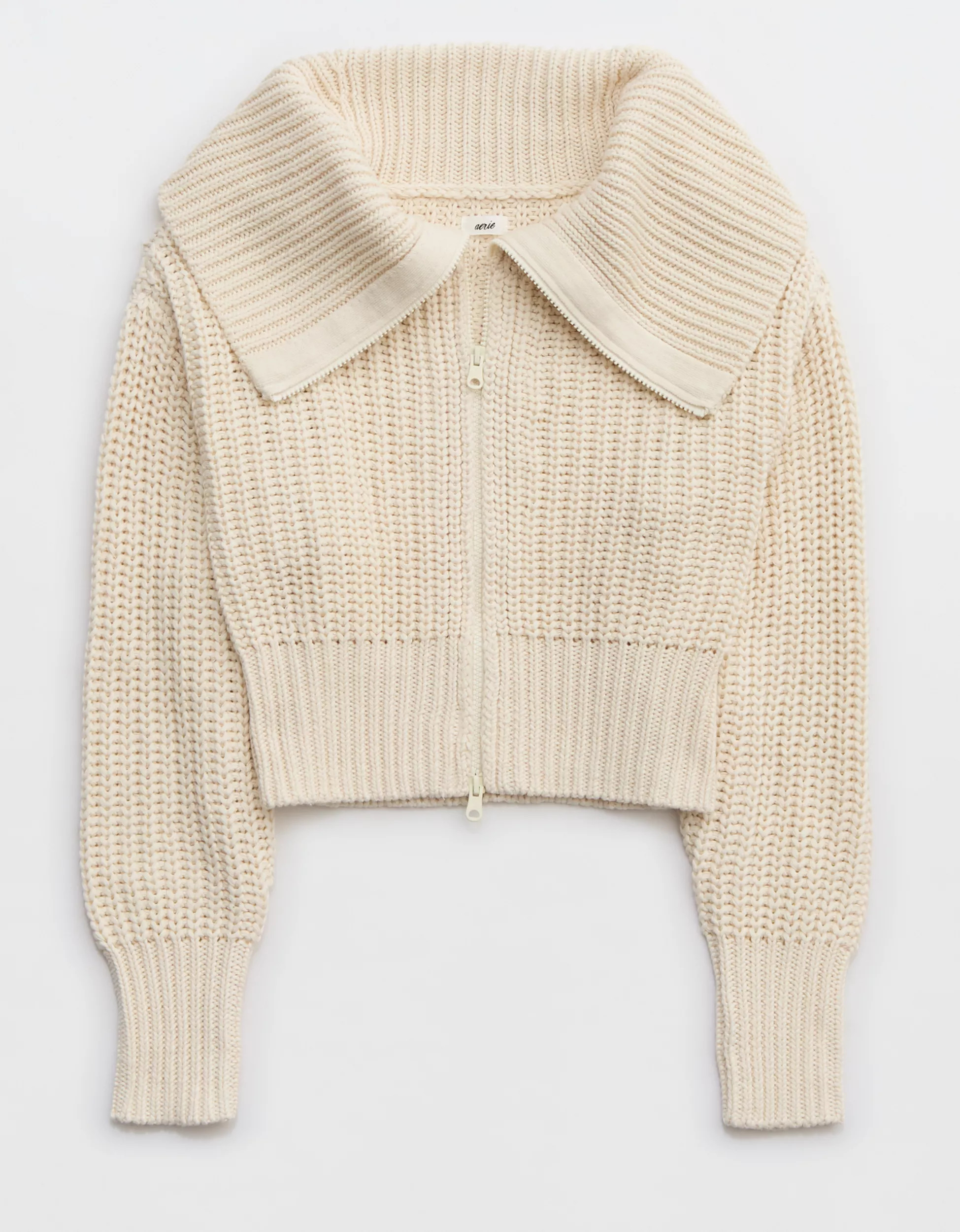 Aerie Double Zip Cardigan | Aerie