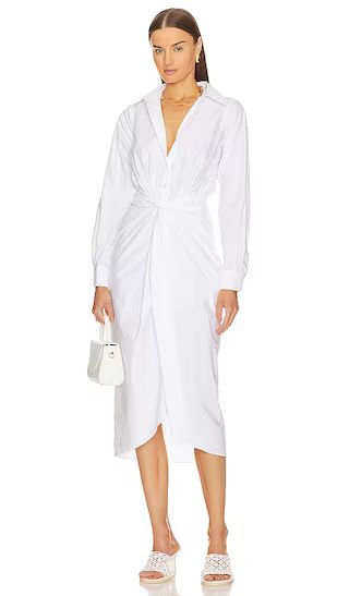 Callie Midi Dress in White | Revolve Clothing (Global)