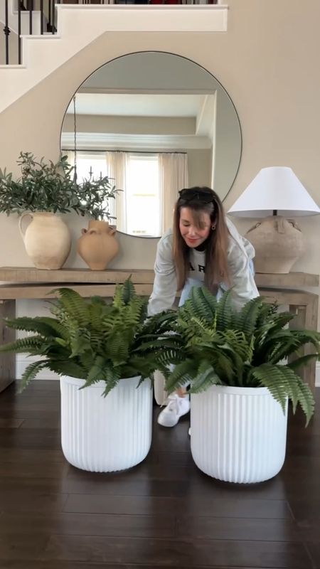 These viral Walmart planters are definitely worth the hype!! Yes I would much rather spend $30 on the look for less planters than the designer Version. The faux ferns complete the look and are also linked here! Perfect addition to your front porch decor.
4/21

#LTKSeasonal #LTKVideo #LTKhome