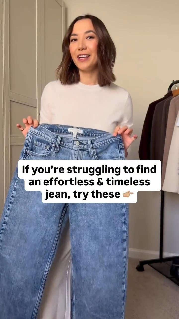 30% off your full-priced purchase at BR! 

When you find the perfect jean 👌🏼 if you have been struggling to find an effortless & timeless jean style - try these 90s relaxed/loose jeans! These are mid rise but I also linked a similar high rise pair from Abercrombie. These BR ones are like a hybrid between a wide leg/straight leg/barrel jean 

I sized down (they run big and loosen up as you wear them) and wearing the petite inseam for a crop. I am 5’4”


#LTKootd #LTKSaleAlert