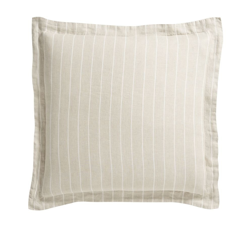 Belgian Flax Linen Striped Duvet Cover | Pottery Barn (US)