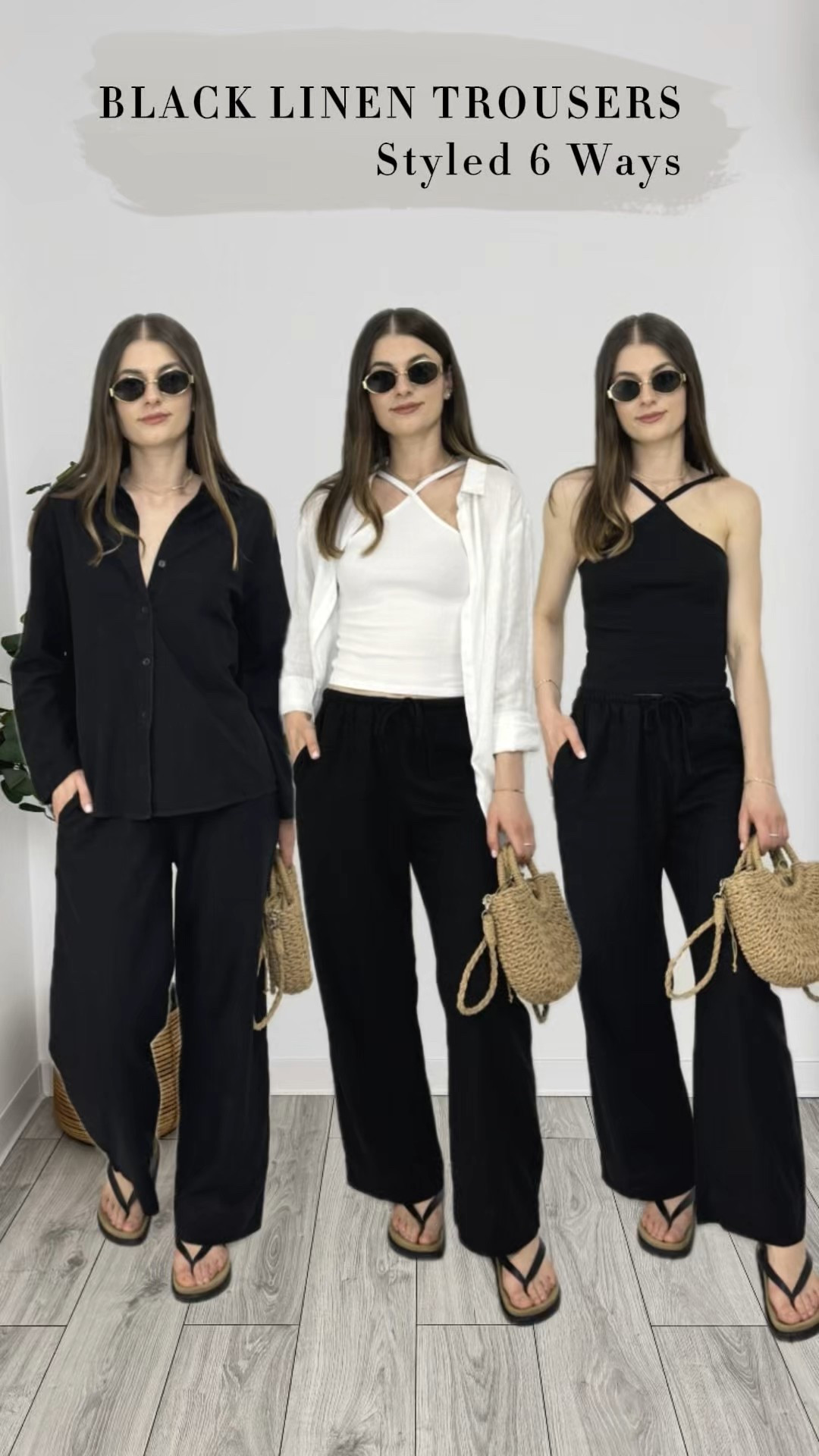 How to style black linen trousers in summer ☀️🖤 6 effortlessly chic outfits to stay comfortable and stylish all season long. Light, breathable, and versatile—linen is a summer staple 🖤 #IlaStylesDiary

#LTKbeauty #LTKsummer #LTKstyletip