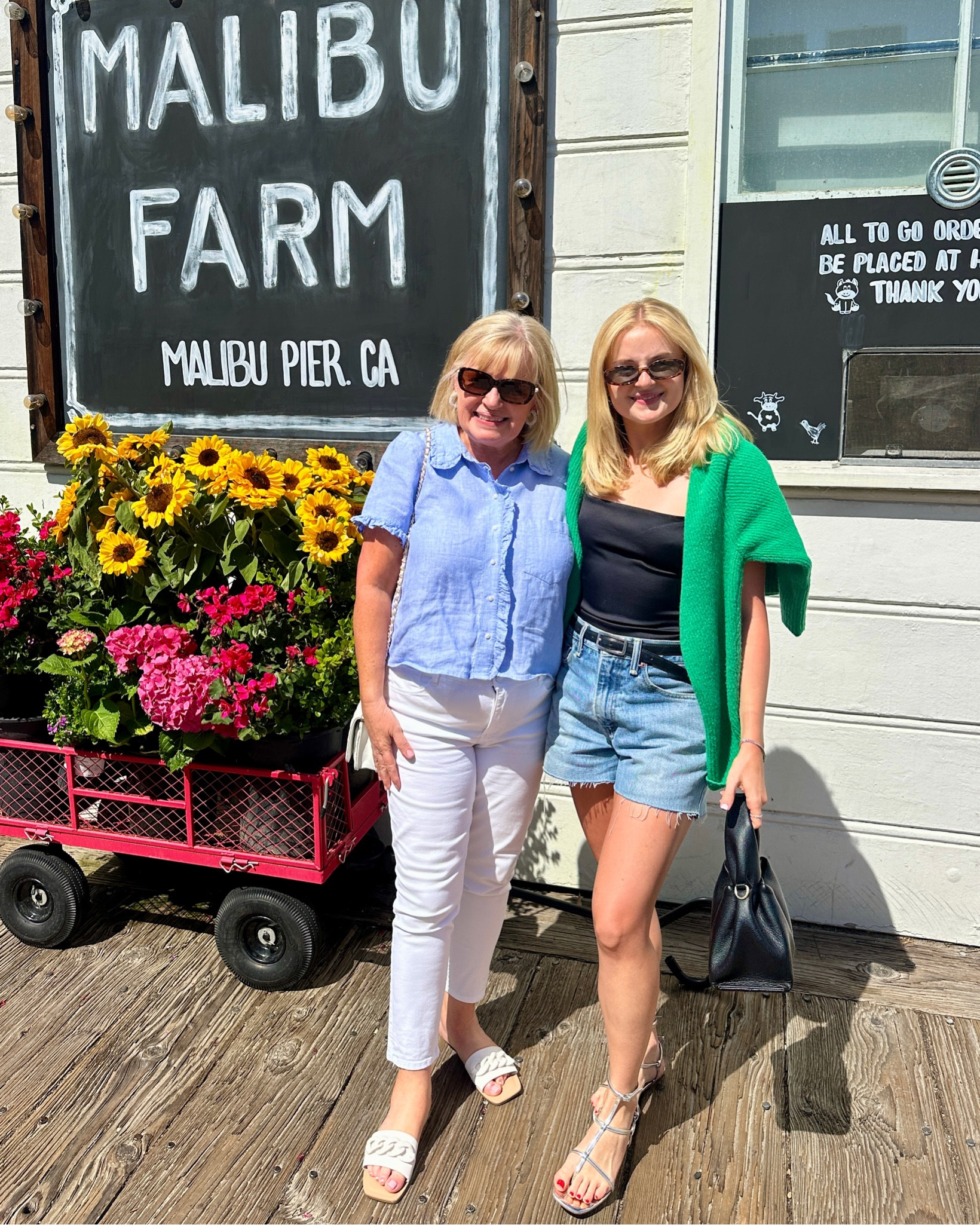 Patio dining at Malibu Farm was so beautiful.  Perfect weather to wear my favorite J.Crew Linen Blouse and Wit & Wisdom Ankle Jeans 🌸

White denim outfit, white slides with chain detail, Amazon white quilted crossbody bag, Ruffle linen blouse, Le Specs tortoise sunglasses  

#LTKSummerSales #LTKSeasonal #LTKStyleTip #LTKShoeCrush