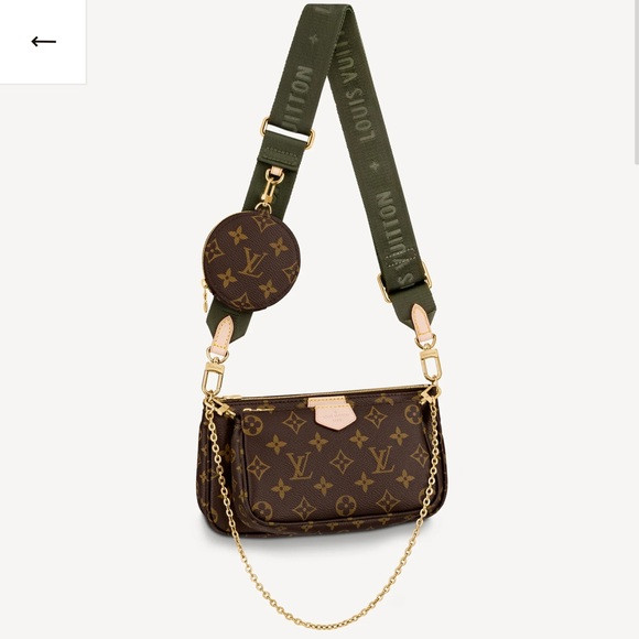 Popular Louis Vuitton multi pochette with khaki strap | Poshmark