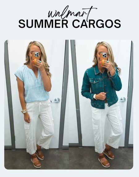 Walmart summer cargo pants. Comes in 3 colors! Runs slightly large, size down if you are in between sizes. 





Walmart fashion. Walmart style. Affordable fashion. Free assembly. Cargo pants. Pull on pants. 

#LTKStyleTip #LTKFindsUnder50 #LTKSaleAlert