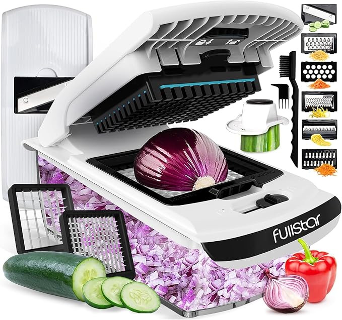 Fullstar The Original Pro Chopper - Vegetable Chopper and Spiralizer, Food Chopper with Container... | Amazon (US)