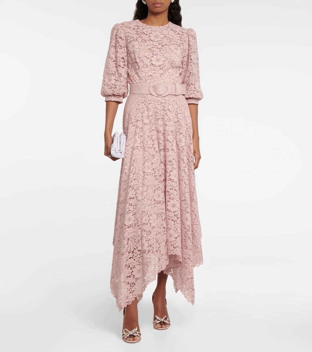 Mina floral corded-lace midi dress | Mytheresa (US/CA)