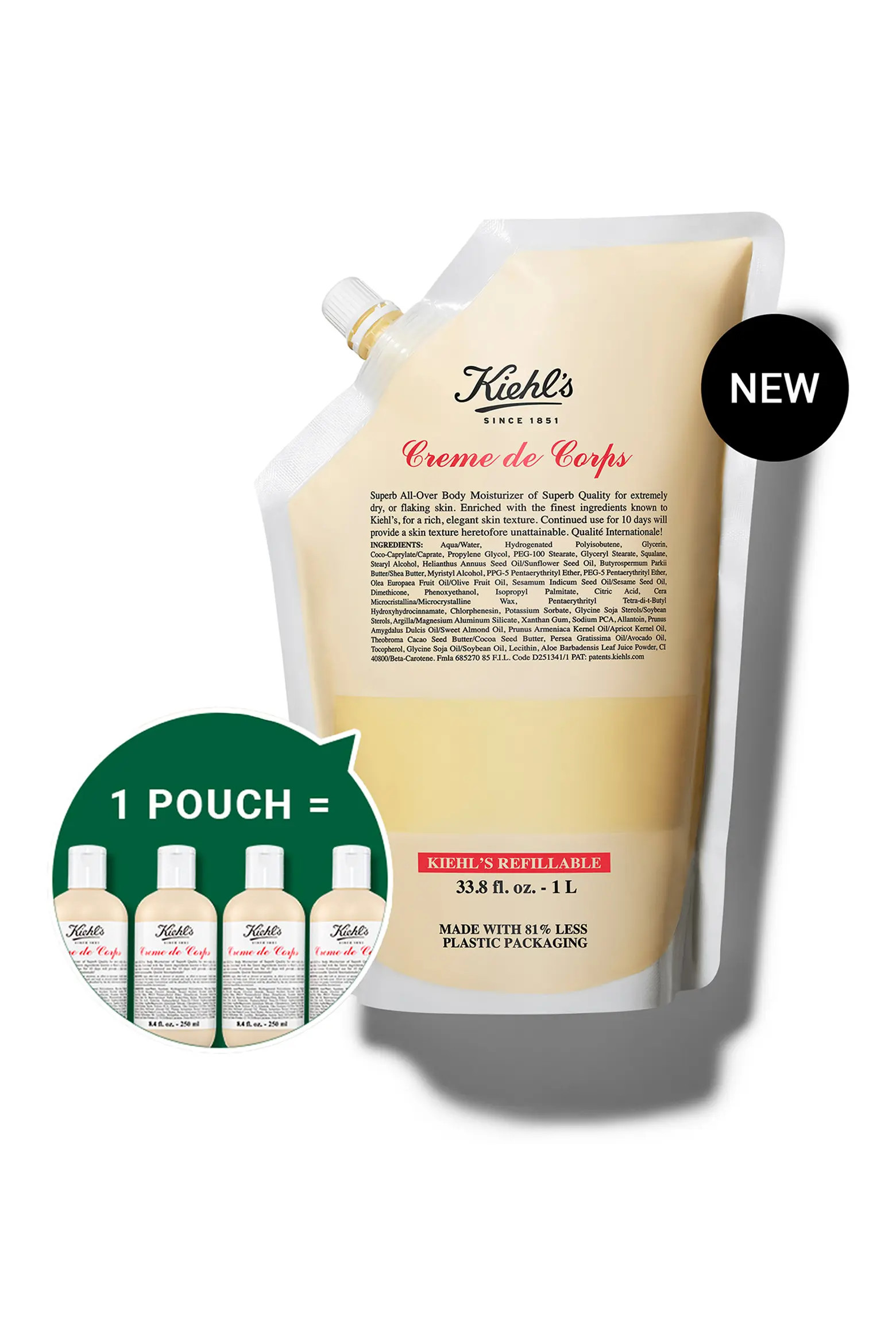 Creme de Corps Refillable Body Lotion with Cocoa Butter | Nordstrom | Nordstrom
