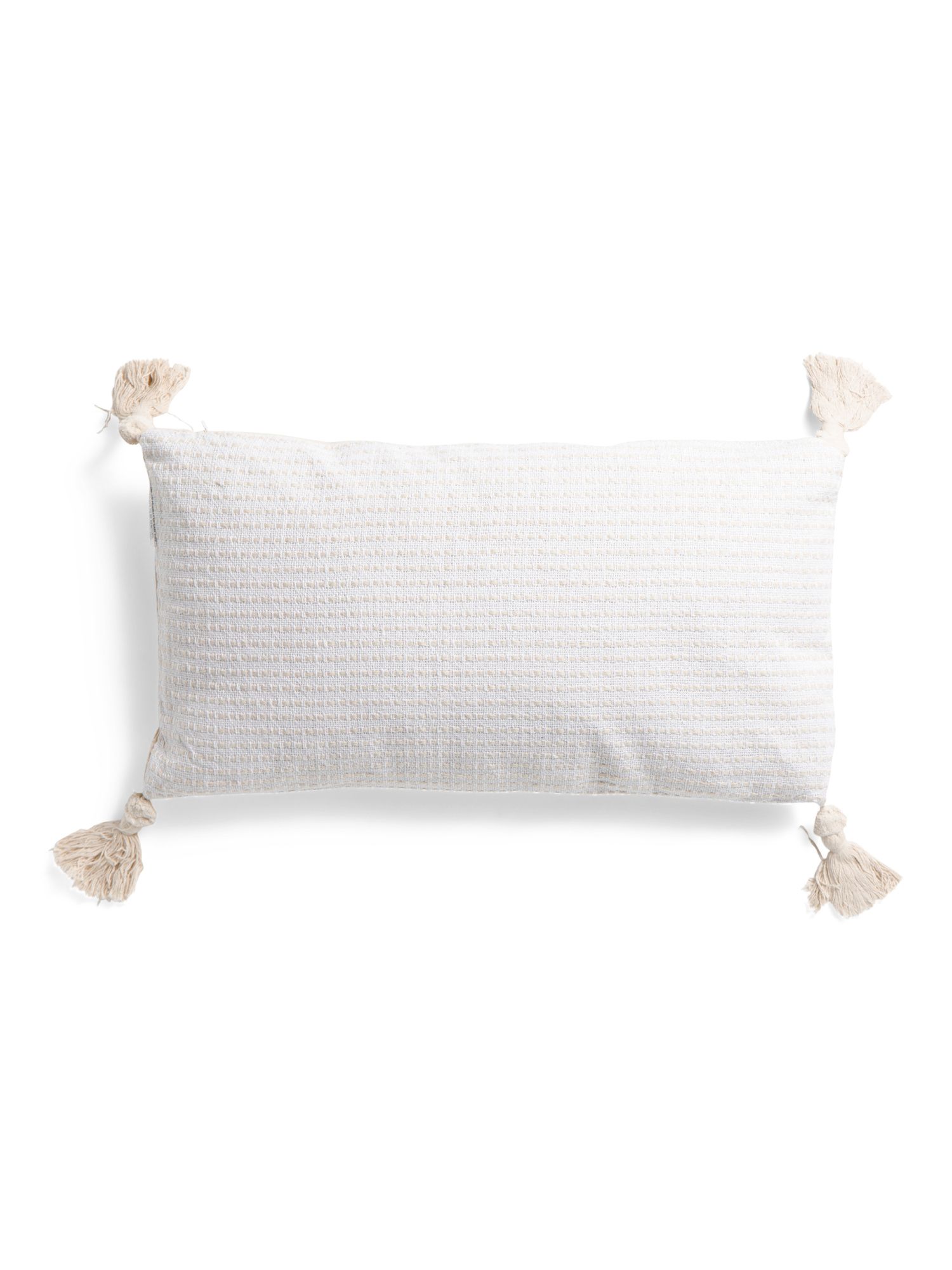 14x26 Embroidered Tassel Lumbar Pillow | TJ Maxx