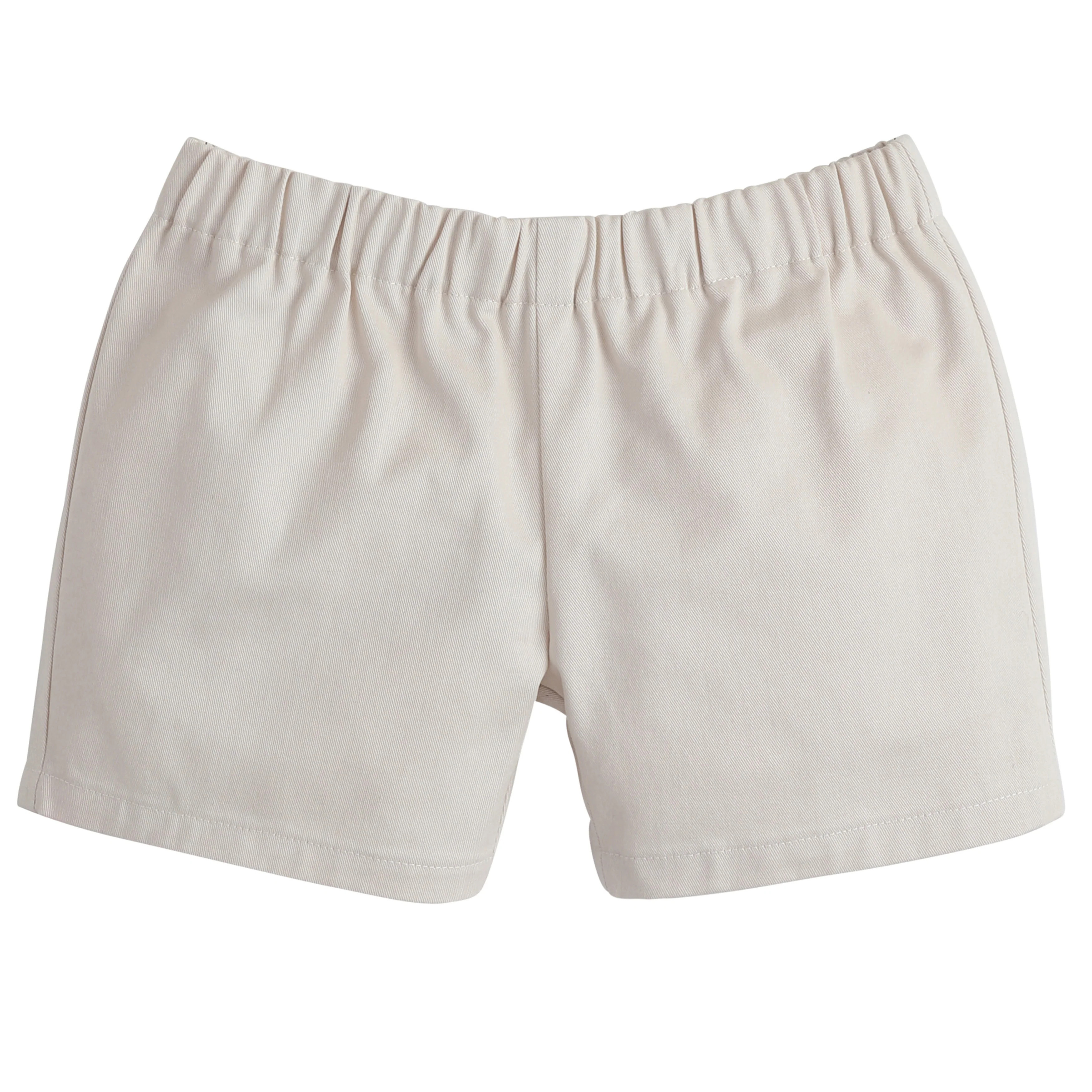 Toddler and Little Boy's Light Tan Twill Shorts | Little English