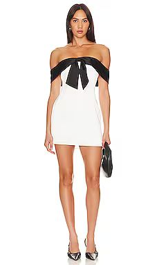 MORE TO COME Jewel Mini Dress in White & Black from Revolve.com | Revolve Clothing (Global)