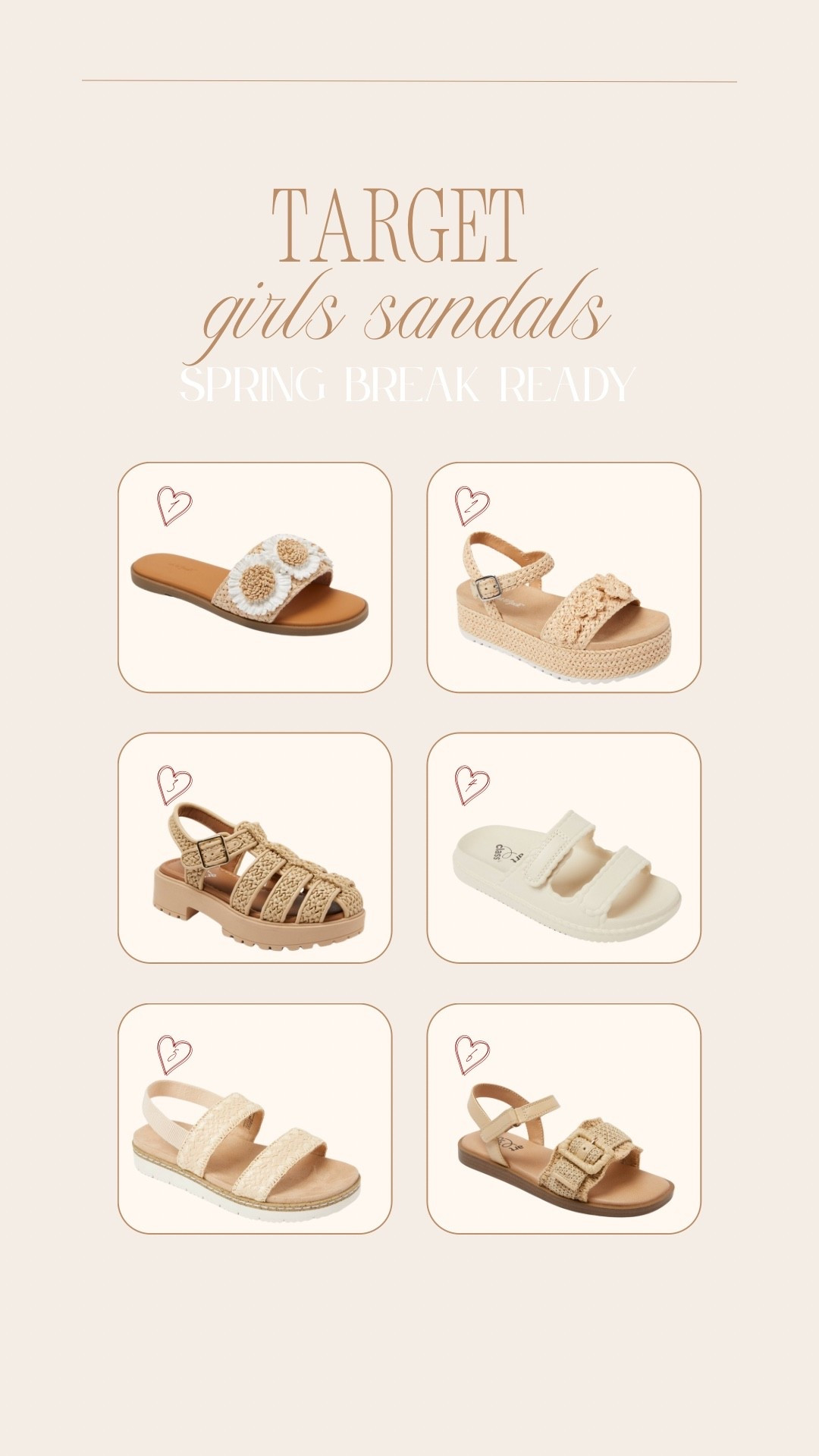 Target kids sandals for girls 
Spring break outfits ☀️

#LTKmomlife #LTKootd