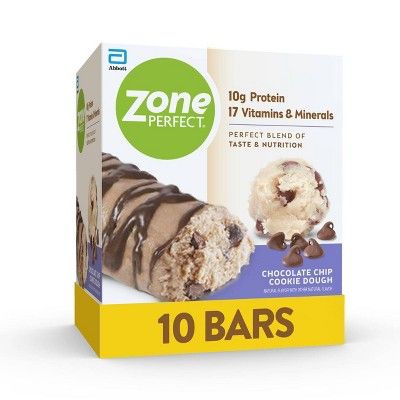 ZonePerfect Protein Bar Chocolate Chip Cookie Dough - 10 ct/15.8oz | Target