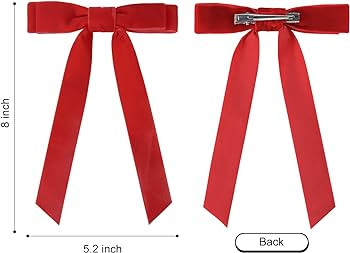10PCS Velvet Bows Hair Clip Ribbon Accessories Ponytail Holder Hair Bow for Women Girls Toddlers ... | Amazon (US)