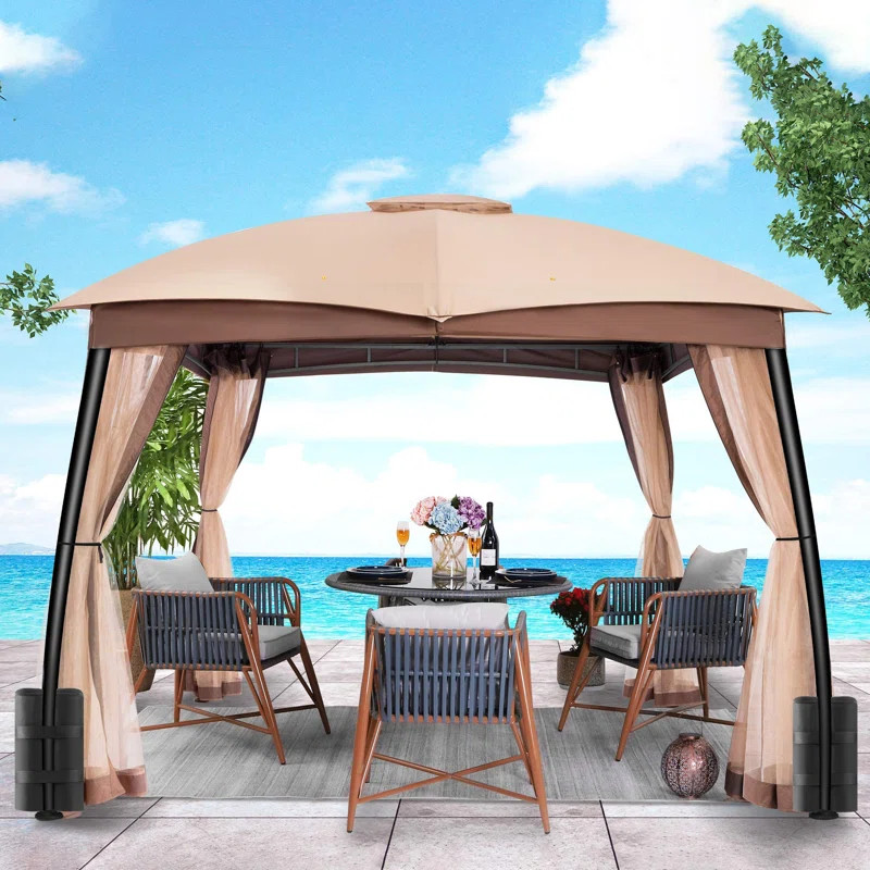 10 Ft. W x 10 Ft. D Steel Patio Gazebo | Wayfair North America