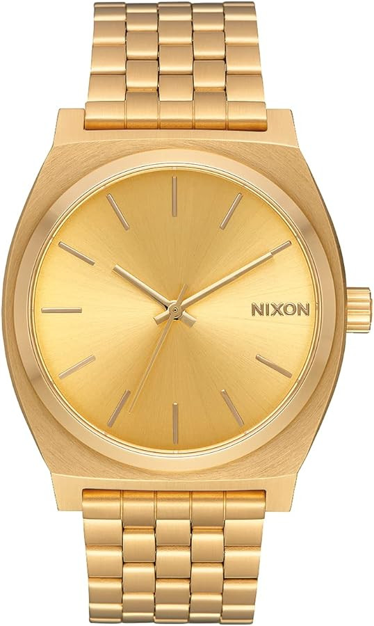 NIXON Time Teller A045 - 100m Water Resistant Men's Analog Fashion Watch (37mm Watch Face, 19.5mm... | Amazon (US)
