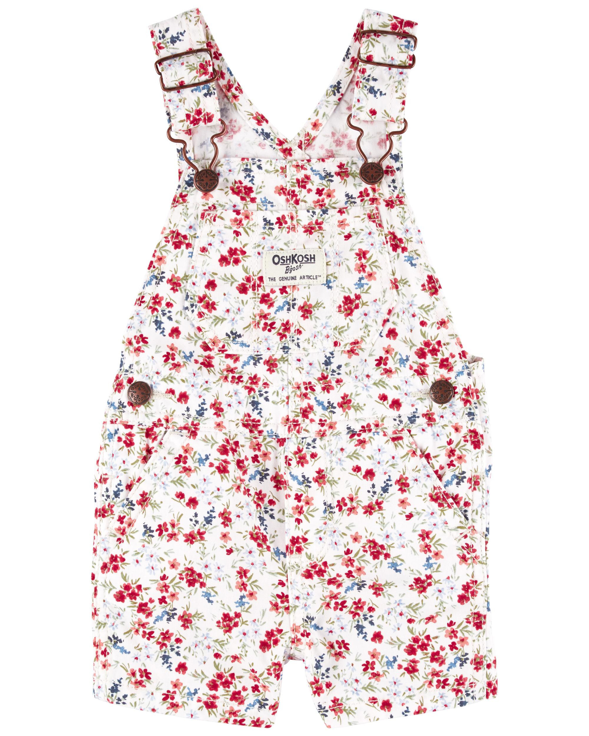 Baby Floral Print Shortalls | OshKosh B'gosh