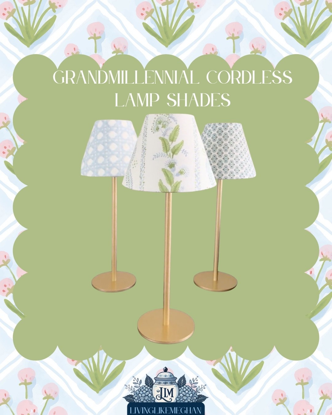 The secret to cozy, ambient lighting without the ugly cords! 💡🌿 These grandmillennial cordless lamps feature the prettiest block print lamp shades and floral lighting decor. With a sleek brass accent base, these rechargeable LED table lamps are the perfect portable home lighting solution. Shop all three patterns tagged below! ✨

Grandmillennial cordless lamp, rechargeable LED table lamps, block print lamp shade, floral lighting decor, portable home lighting, brass accent lamp

#LTKHome
