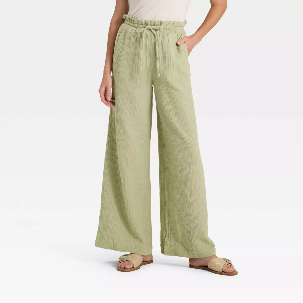Women's High-Rise Wide Leg Pull-On Pants - Universal Thread™ | Target