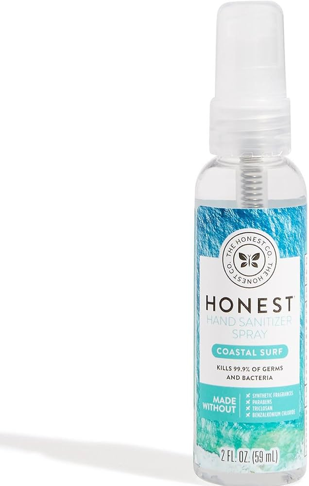 The Honest Company Plant-Based Hand Sanitizer Spray | Kills 99.9% of Germs | Hypoallergenic, Quic... | Amazon (US)