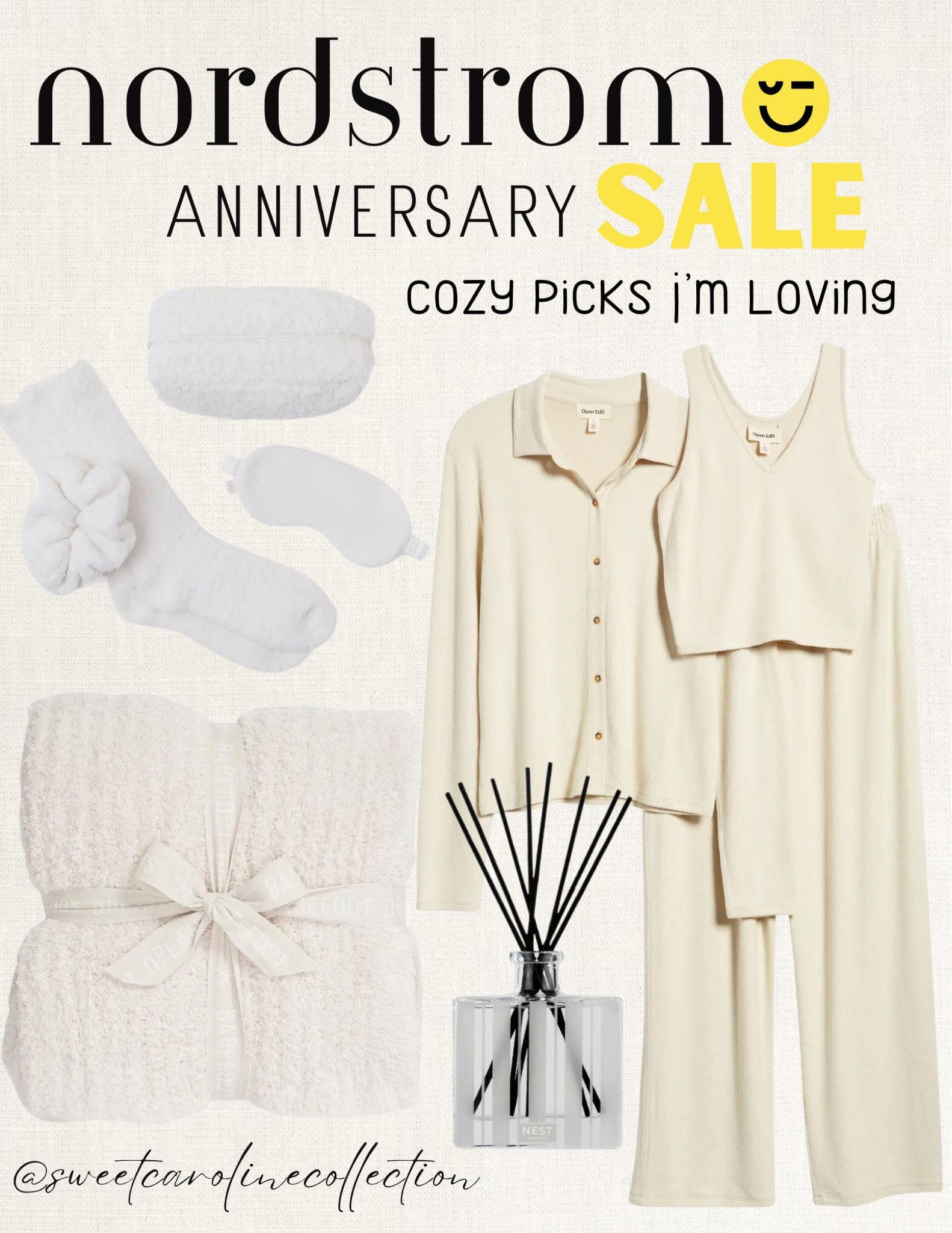 Nordstrom Anniversary Sale - at home cozy finds ☁️

Nordstrom, sale, anniversary sale, robe, barefoot dreams, slippers, candle, fuzzy socks, Ugg, pajama, pajama set, pjs, blanket, cozy, style, fashion, lounge set, home, bathroom, must have, best seller, top seller, bedroom, under 200, under 100, under 50, sweet Caroline collection

#LTKxNSale #LTKsalealert #LTKhome