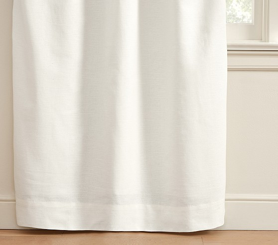 Evelyn Linen Blackout Curtain | Pottery Barn Kids