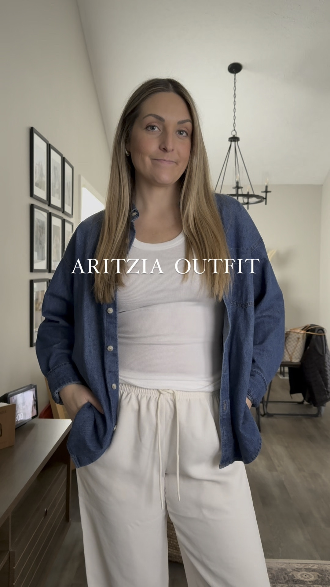 Aritzia pre-spring outfit!   The best elevated basics for a capsule wardrobe!   Loving these pants and how versatile they are!  Dress up or down! 
Denim shirt, white tank, work pants, linen pants, spring work pants #aritzia

#LTKWorkwear #LTKStyleTip
