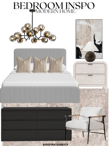 BEDROOM FURNITURE ON SALE
Bedroom inspo, upholstered bed, modern home, nightstand, abstract wall art, Sputnik, lighting,
Chandelier, accent chair, dresser, table lamp, bedroom design, bedroom decor, west elm, cb2

#LTKhome #LTKsalealert #LTKstyletip